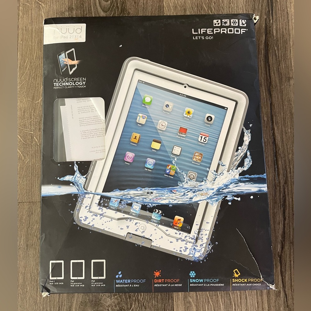 Lifeproof Waterproof IPad 2, 3, & 4th Generation Case